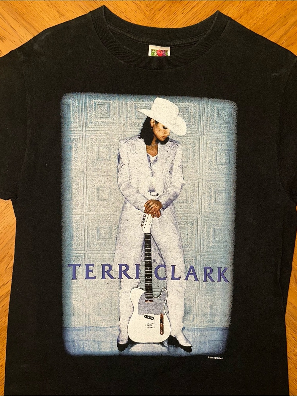 Vintage 1998 Terri Clark Tshirt Size Medium Black How I Feel Tour Graphic 90s